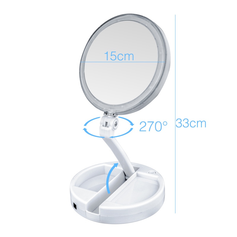 Wireless Makeup Vanity Mirror with LED Lights Wireless Makeup Vanity Mirror with LED Lights