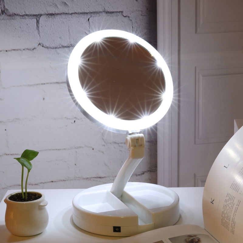Wireless Makeup Vanity Mirror with LED Lights Wireless Makeup Vanity Mirror with LED Lights