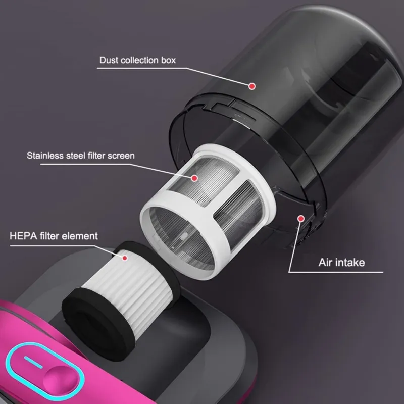 Wireless Mattress Vacuum Cleaner Cordless Handheld UVC Bed Dust Remover Indepth Cleaning Sofa Specialist 12Kpa Powerful Wireless Mattress Vacuum Cleaner Cordless Handheld UVC Bed Dust Remover Indepth Cleaning Sofa Specialist 12Kpa Powerful