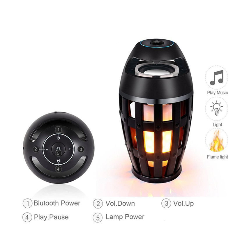 Wireless Outdoor Speaker LED Flame Lamp 2 in 1 Wireless Outdoor Speaker LED Flame Lamp 2 in 1