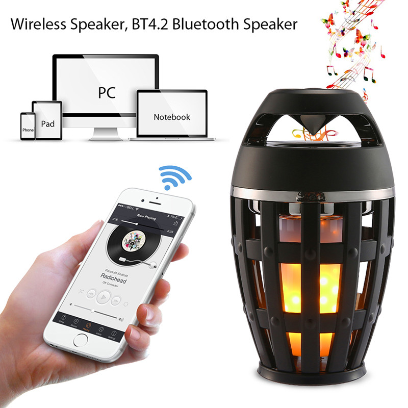 Wireless Outdoor Speaker LED Flame Lamp 2 in 1 Wireless Outdoor Speaker LED Flame Lamp 2 in 1