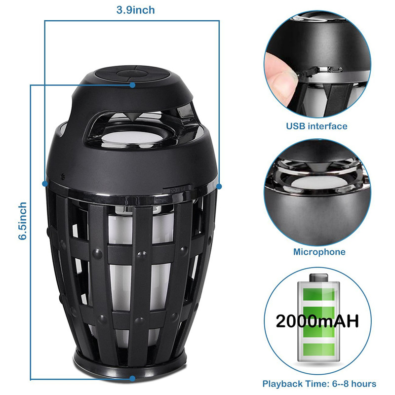Wireless Outdoor Speaker LED Flame Lamp 2 in 1 Wireless Outdoor Speaker LED Flame Lamp 2 in 1