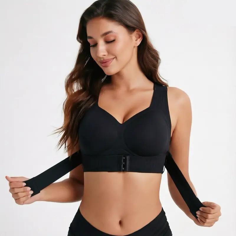 Wireless Posture Correction Bra for Women Seamless Push Up Bralette with Cross Back Support for Daily Shaping Lingerie Wireless Posture Correction Bra for Women Seamless Push Up Bralette with Cross Back Support for Daily Shaping Lingerie