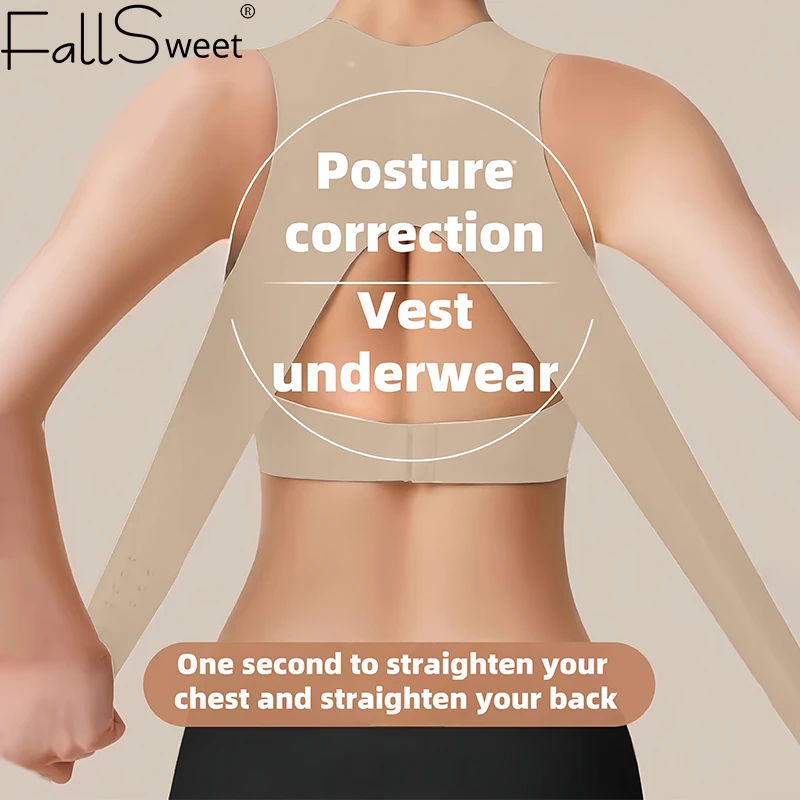 Wireless Posture Correction Bra for Women Seamless Push Up Bralette with Cross Back Support for Daily Shaping Lingerie Wireless Posture Correction Bra for Women Seamless Push Up Bralette with Cross Back Support for Daily Shaping Lingerie
