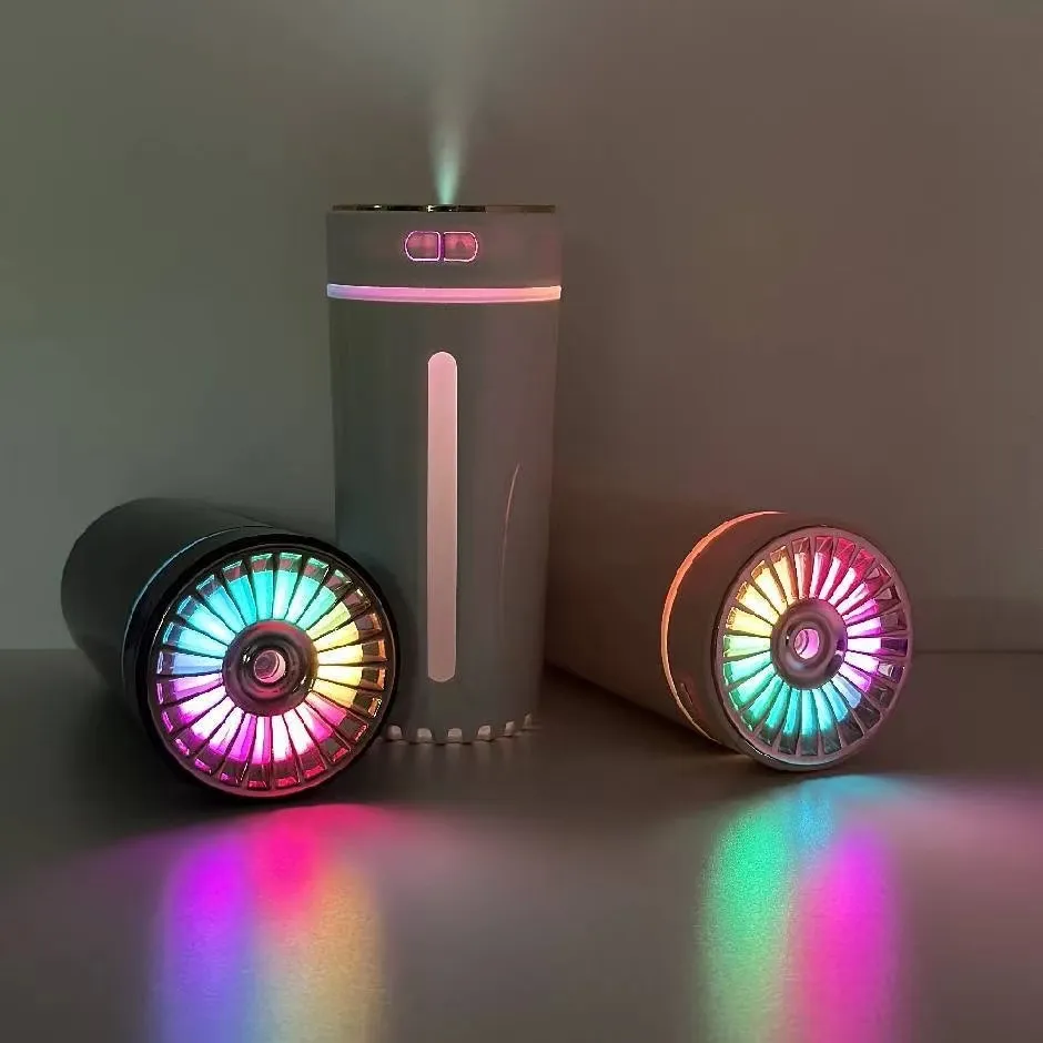 Wireless Rechargeable Car Air Humidifier Portable 300ML USB Diffuser Mist Maker for Home Bedroom with RGB LED Colorful Wireless Rechargeable Car Air Humidifier Portable 300ML USB Diffuser Mist Maker for Home Bedroom with RGB LED Colorful
