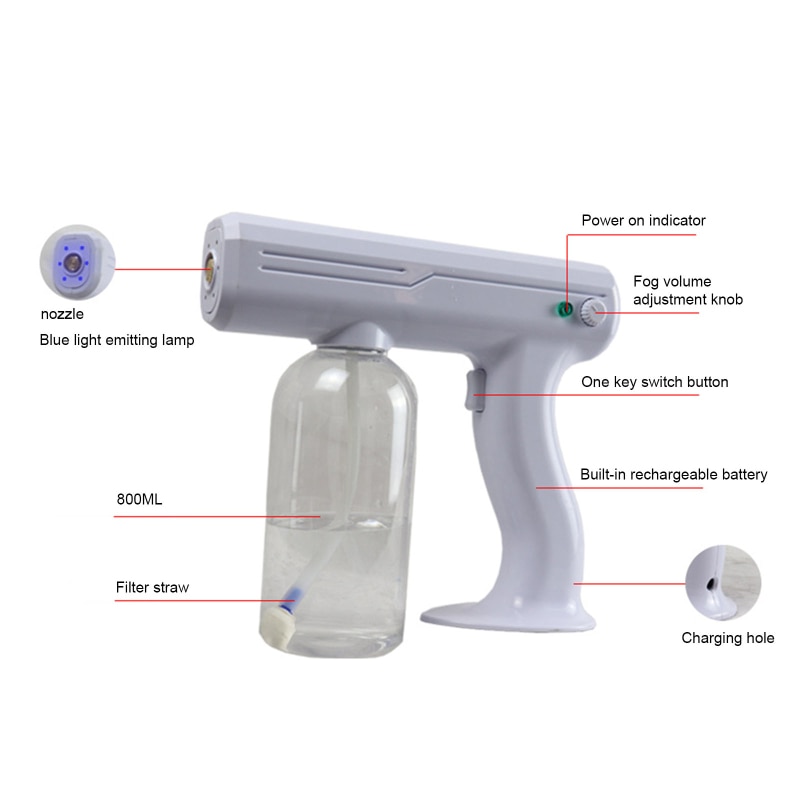 Wireless Rechargeable Electric Alcohol Spray Gun Wireless Rechargeable Electric Alcohol Spray Gun