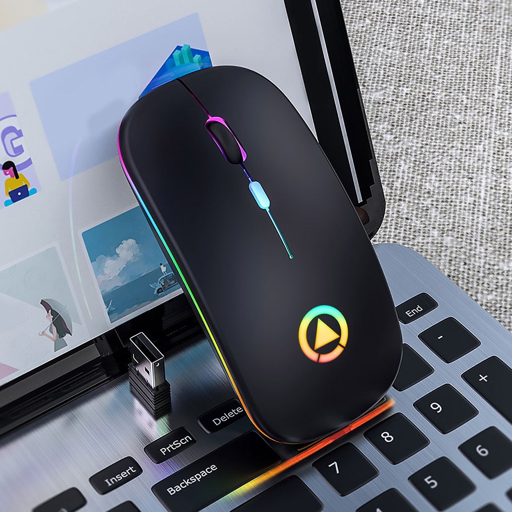 Wireless Rechargeable Mouse With LED Light Wireless Rechargeable Mouse With LED Light