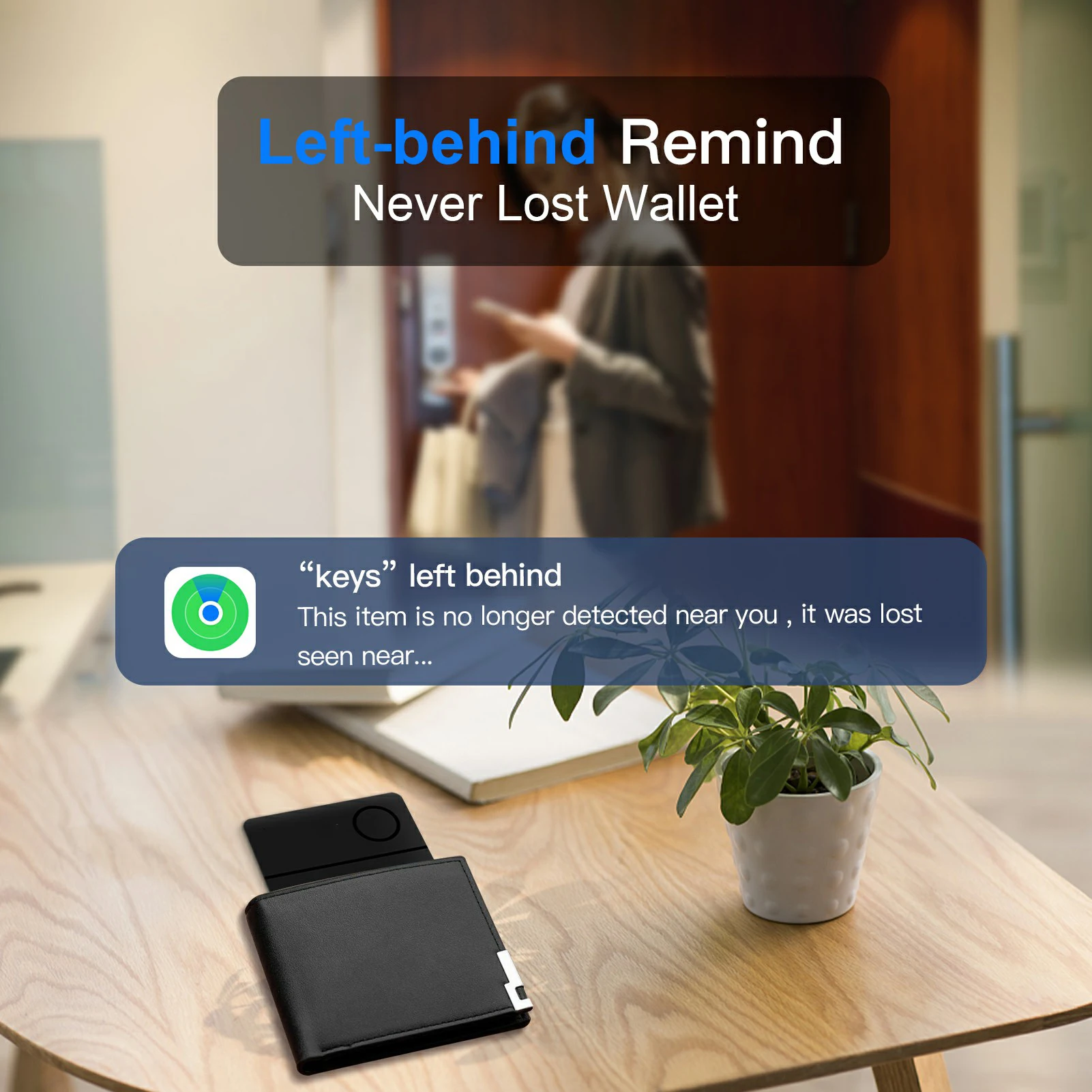 Wireless Rechargerable Smart Card Tracker Work with Apple Find My App Back Cover Icard Tag for Iphone Airtag ID Card Wireless Rechargerable Smart Card Tracker Work with Apple Find My App Back Cover Icard Tag for Iphone Airtag ID Card
