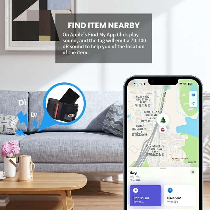 Wireless Rechargerable Smart Card Tracker Work with Apple Find My App Back Cover Icard Tag for Iphone Airtag ID Card Wireless Rechargerable Smart Card Tracker Work with Apple Find My App Back Cover Icard Tag for Iphone Airtag ID Card