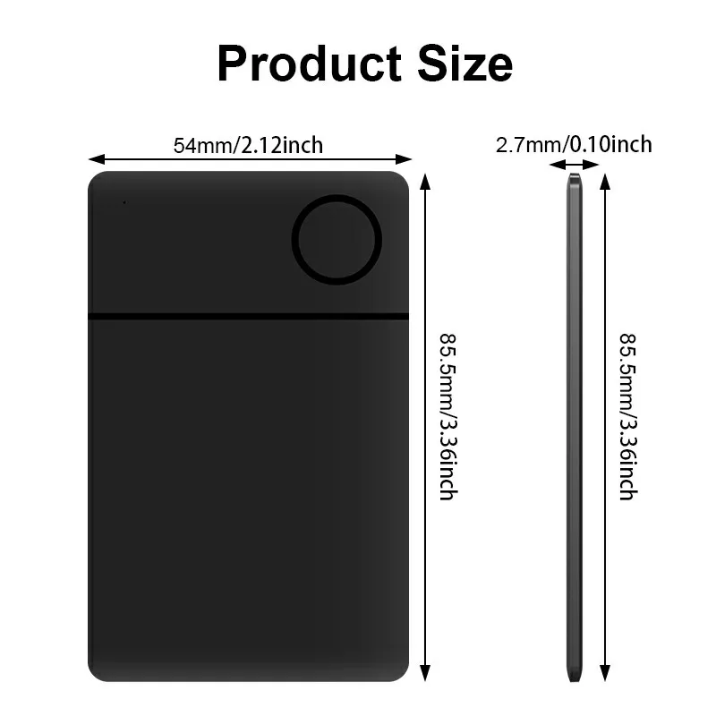 Wireless Rechargerable Smart Card Tracker Work with Apple Find My App Back Cover Icard Tag for Iphone Airtag ID Card Wireless Rechargerable Smart Card Tracker Work with Apple Find My App Back Cover Icard Tag for Iphone Airtag ID Card