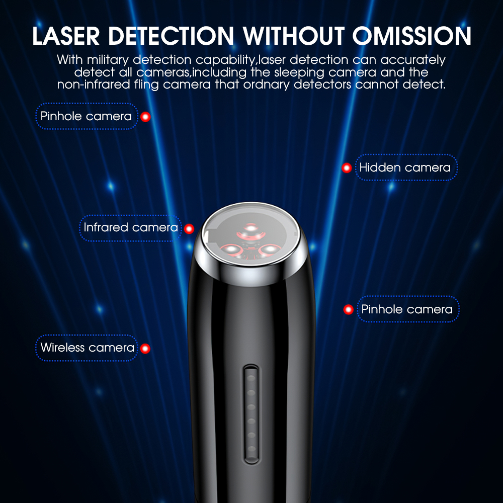 Wireless RF Signal Detector Anti Spy Camera GSM Finder Wiretapping Scanner Anti Candid Camera Detector Hidden Cam Buster Wireless RF Signal Detector Anti Spy Camera GSM Finder Wiretapping Scanner Anti Candid Camera Detector Hidden Cam Buster
