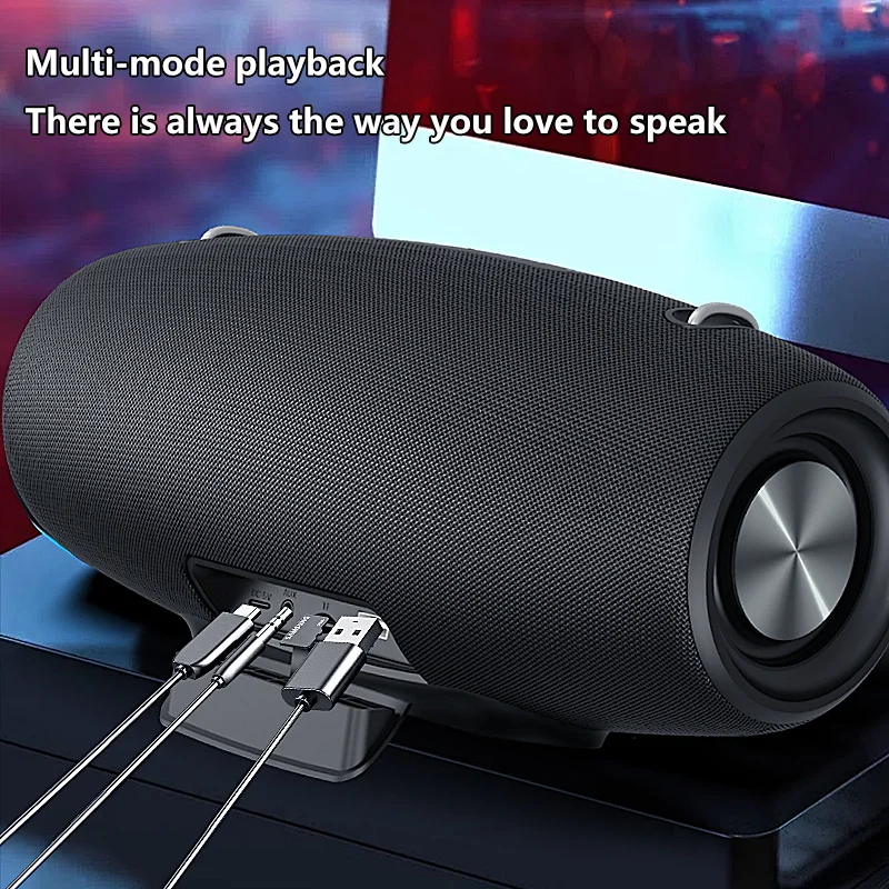 Wireless Speaker With Shoulder Strap,Outdoor,Waterproof,Portable Speaker with Loud Stero and Booming Bass,40H Playtime