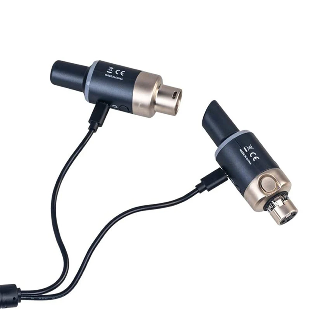 Wireless XLR Cable Receiver and Transmitter Microphone System 5.8GHz Plug-on XLR Mic Adapter Wireless Transmitter and Wireless XLR Cable Receiver and Transmitter Microphone System 5.8GHz Plug-on XLR Mic Adapter Wireless Transmitter and