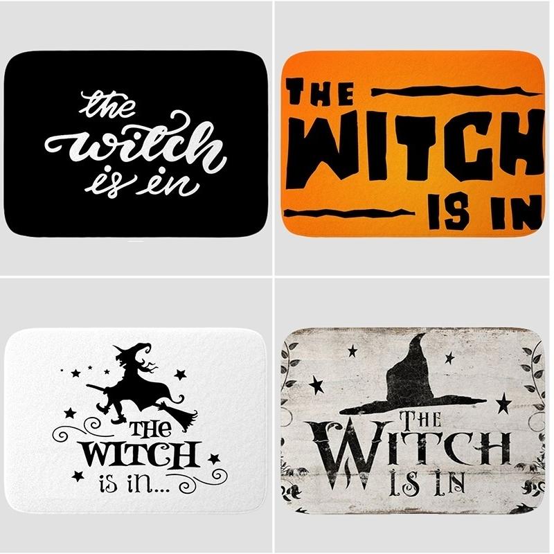 Witch Doormat Halloween Mat Decoration