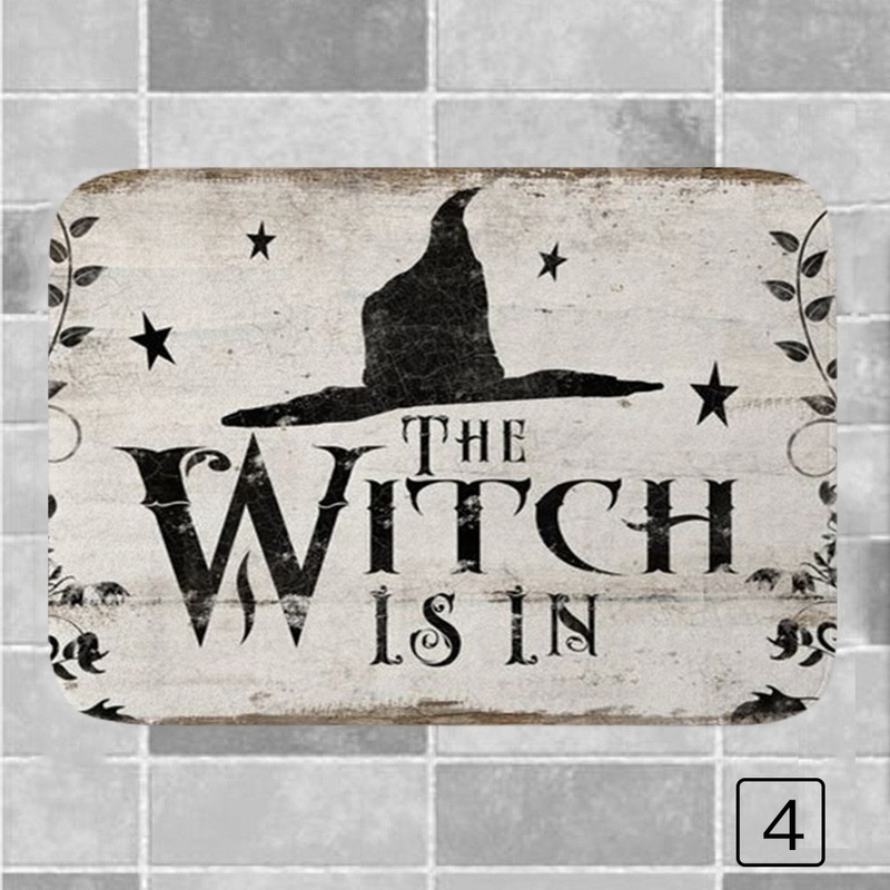 Witch Doormat Halloween Mat Decoration