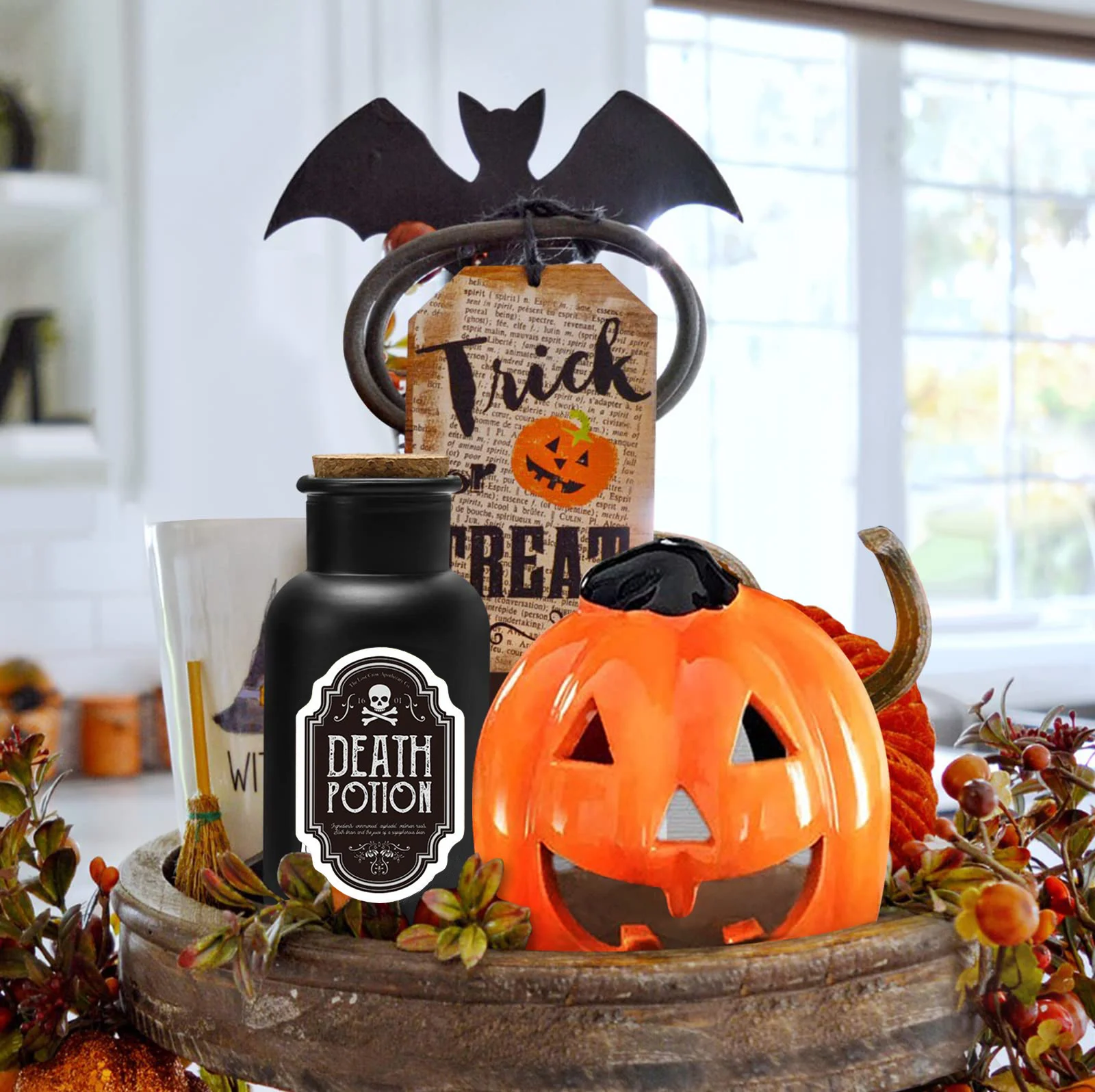 Witch Potion Bottle Halloween Decor