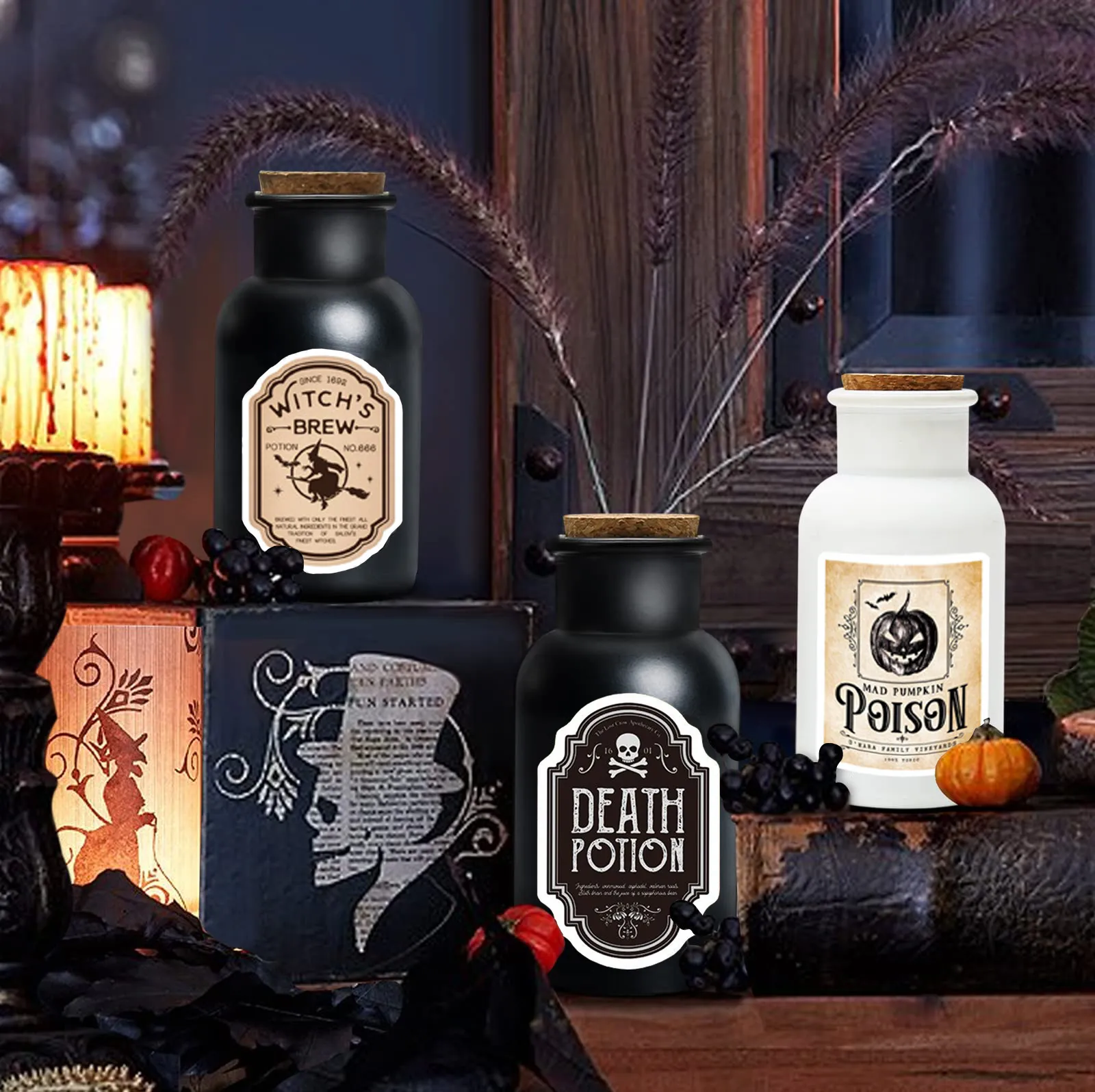 Witch Potion Bottle Halloween Decor