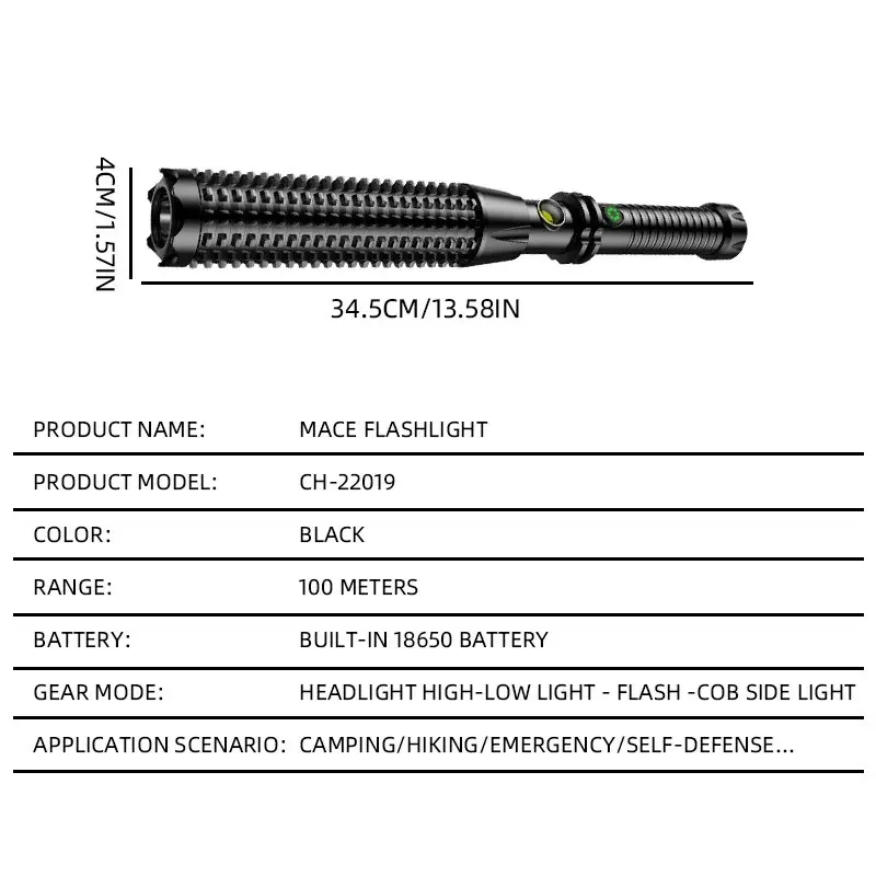 Wolf Tooth Stick Flashlight Strong Light Charging Outdoor Super Bright Multi Functional Telescopic Self Defense Window Wolf Tooth Stick Flashlight Strong Light Charging Outdoor Super Bright Multi Functional Telescopic Self Defense Window