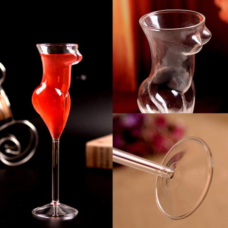Woman's Torso Sexy Wine Glass Woman's Torso Sexy Wine Glass