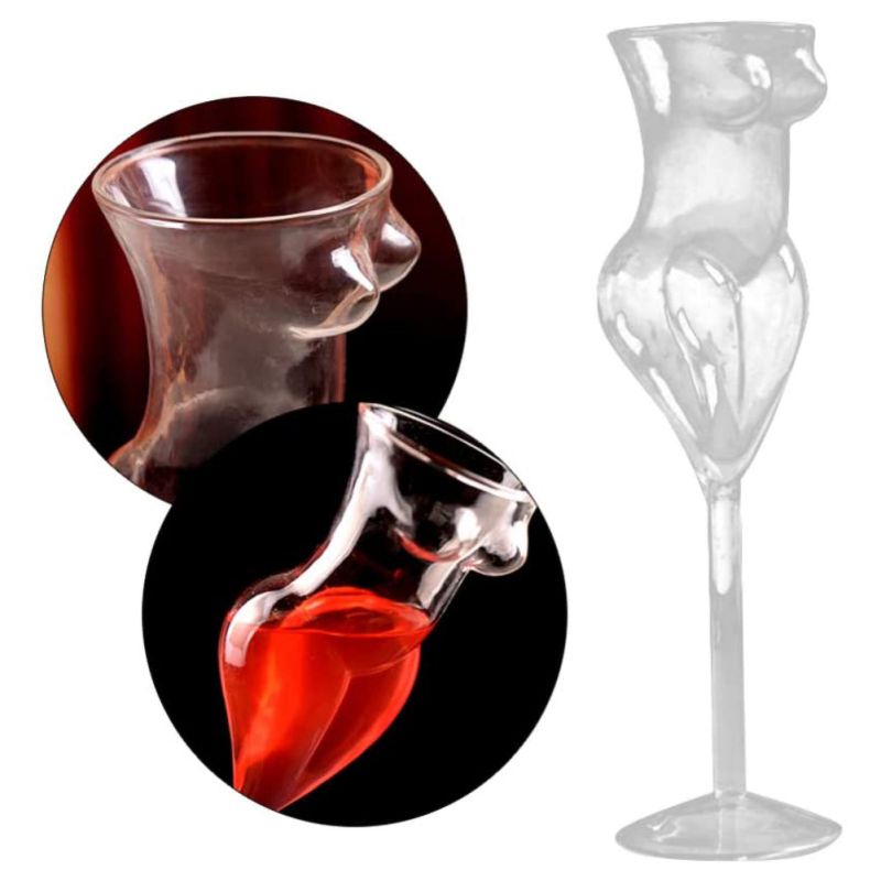 Woman's Torso Sexy Wine Glass Woman's Torso Sexy Wine Glass