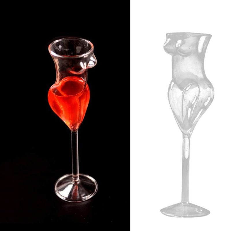 Woman's Torso Sexy Wine Glass Woman's Torso Sexy Wine Glass