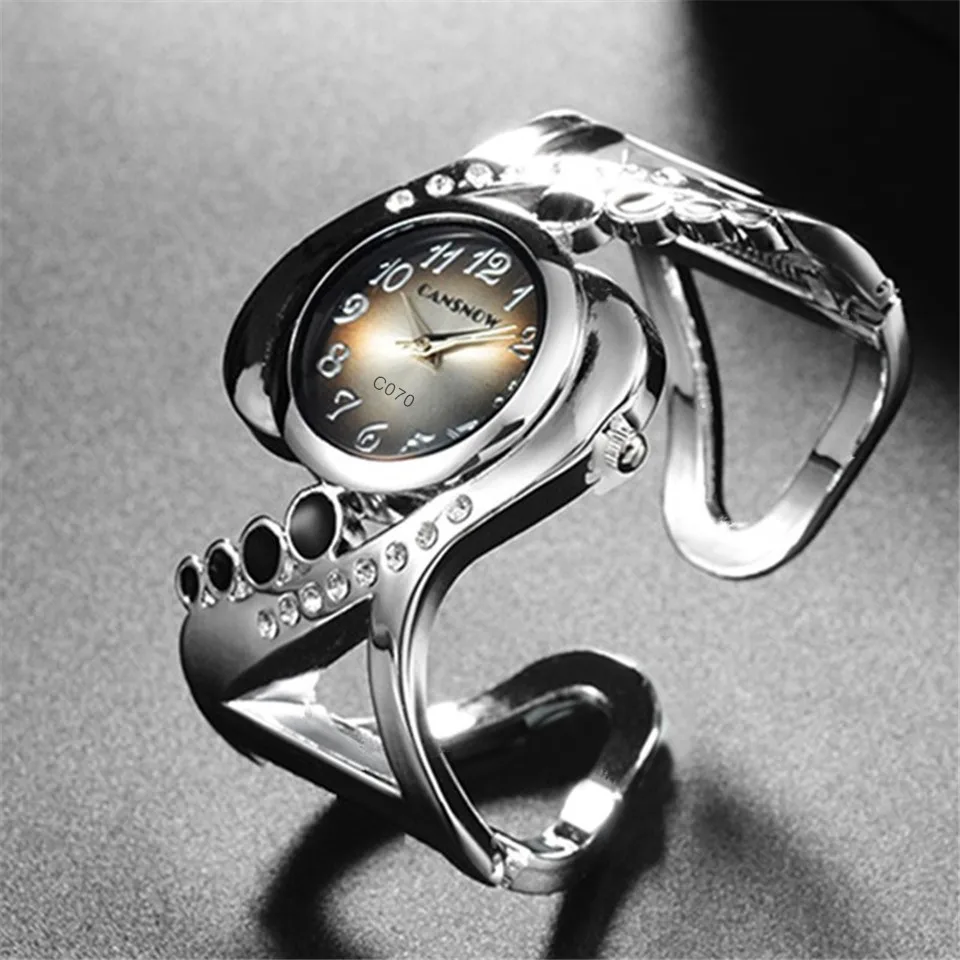 Women Bangle Wristwatch Quartz Crystal Luxury Relojes Rhinestone Fashion Female Watches Hot Sale Eleagnt Mujer Watch