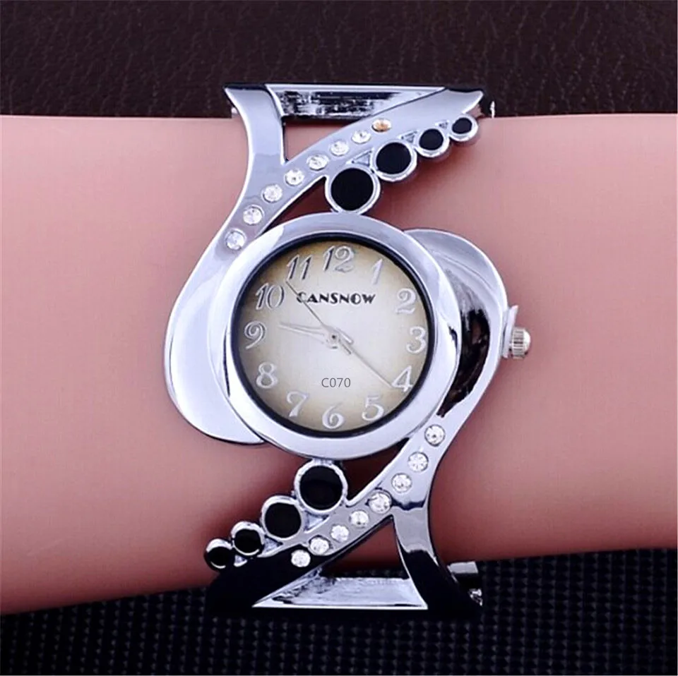 Women Bangle Wristwatch Quartz Crystal Luxury Relojes Rhinestone Fashion Female Watches Hot Sale Eleagnt Mujer Watch