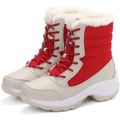 Women Boots Lightweight Ankle Boots Platform Shoes For Women Heels Winter Botas Mujer Keep Warm Snow Winter Shoes