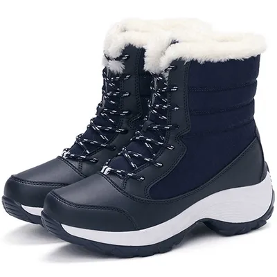 Women Boots Lightweight Ankle Boots Platform Shoes For Women Heels Winter Botas Mujer Keep Warm Snow Winter Shoes