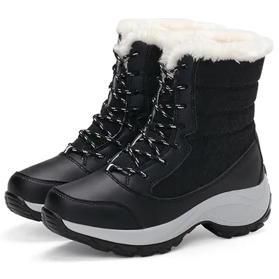 Women Boots Lightweight Ankle Boots Platform Shoes For Women Heels Winter Botas Mujer Keep Warm Snow Winter Shoes