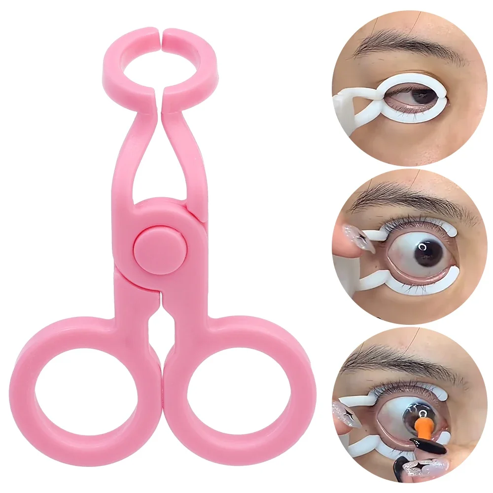 Women Eye Care Contact Lenses Inserter Remover Plastic Soft Tweezer Stick Wearing Tool Accessories Novice Eyelid Lifters