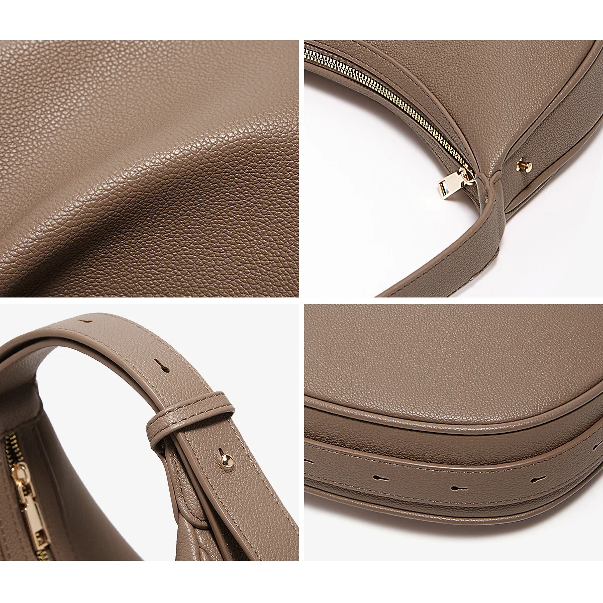Women Fashion Small Shoulder Bag Lady Crossbody Handbag Half-Moon Underarm Bag with Logo Perfect Gift for Wife