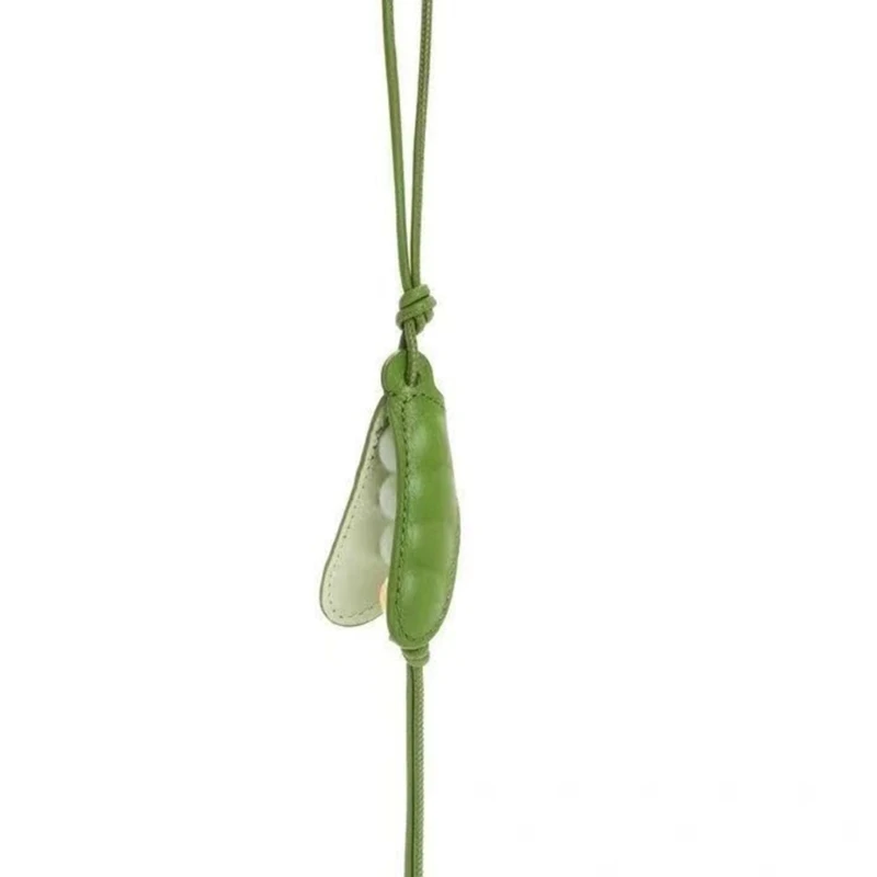 Women Girls Delightful Pea Shaped Hanging Ornament Versatile and Colorful Key Holder Accessory for Bags and Phones