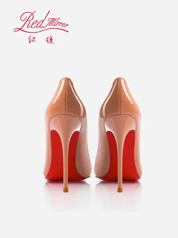 Women Heels Naked Color Women's Elegant High Heel Luxury Black shoes Woman Red Shiny Bottoms Pointed Toe party Ladies Women Heels Naked Color Women's Elegant High Heel Luxury Black shoes Woman Red Shiny Bottoms Pointed Toe party Ladies