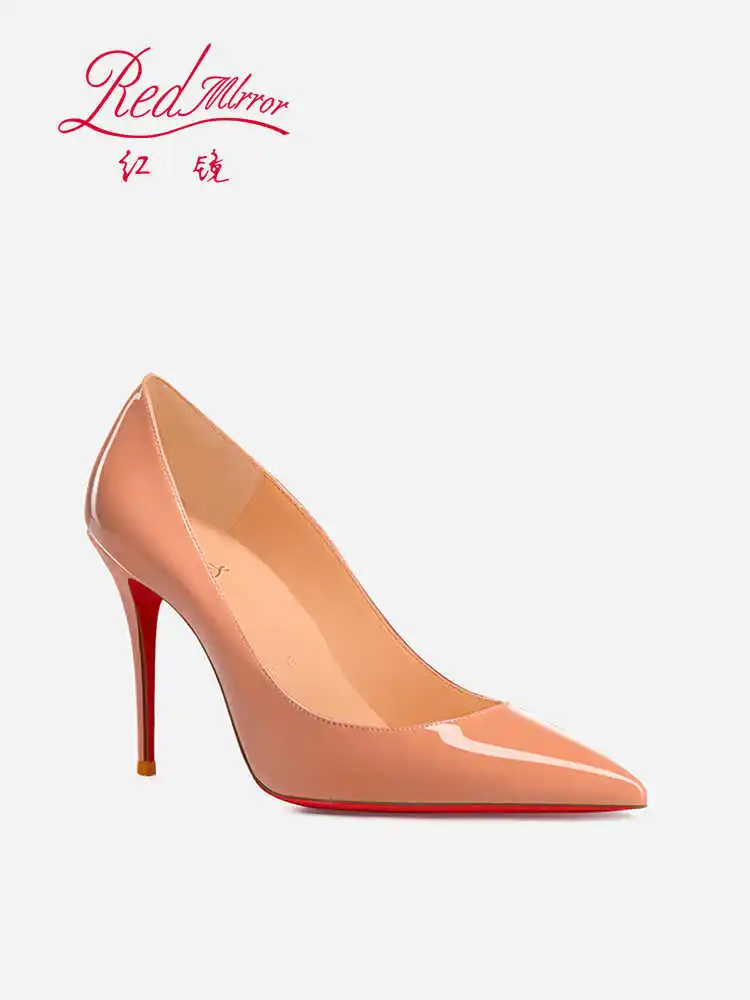 Women Heels Naked Color Women's Elegant High Heel Luxury Black shoes Woman Red Shiny Bottoms Pointed Toe party Ladies Women Heels Naked Color Women's Elegant High Heel Luxury Black shoes Woman Red Shiny Bottoms Pointed Toe party Ladies