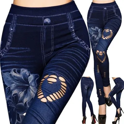 Women Jean Skinny Jeggings Pants high Waist Leggings Female Print Ankle-Length Slim Legging Fitness Plus Size Women Jean Skinny Jeggings Pants high Waist Leggings Female Print Ankle-Length Slim Legging Fitness Plus Size