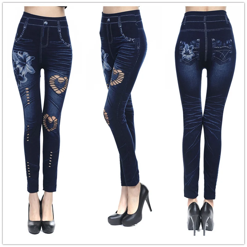 Women Jean Skinny Jeggings Pants high Waist Leggings Female Print Ankle-Length Slim Legging Fitness Plus Size Women Jean Skinny Jeggings Pants high Waist Leggings Female Print Ankle-Length Slim Legging Fitness Plus Size