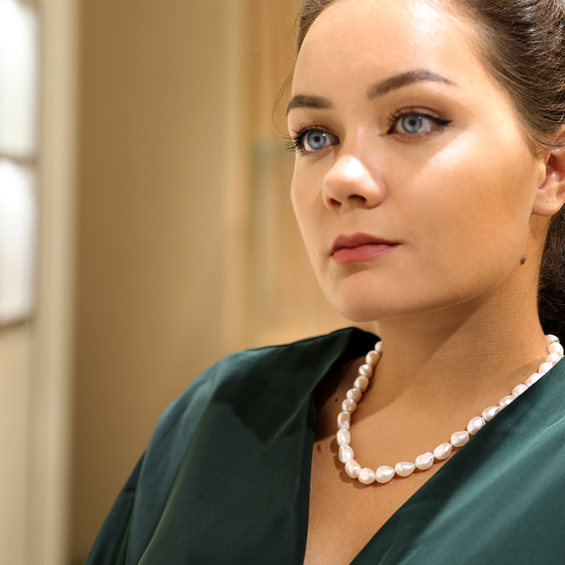Women Pearl Choker Necklace Women Pearl Choker Necklace