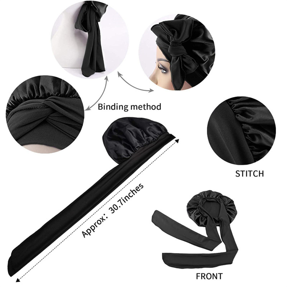 Women Satin Solid Sleeping Hat Night Sleep Cap Hair Care Bonnet Nightcap For Women Men Unisex Cap Bonnet De Nuit Shower Women Satin Solid Sleeping Hat Night Sleep Cap Hair Care Bonnet Nightcap For Women Men Unisex Cap Bonnet De Nuit Shower