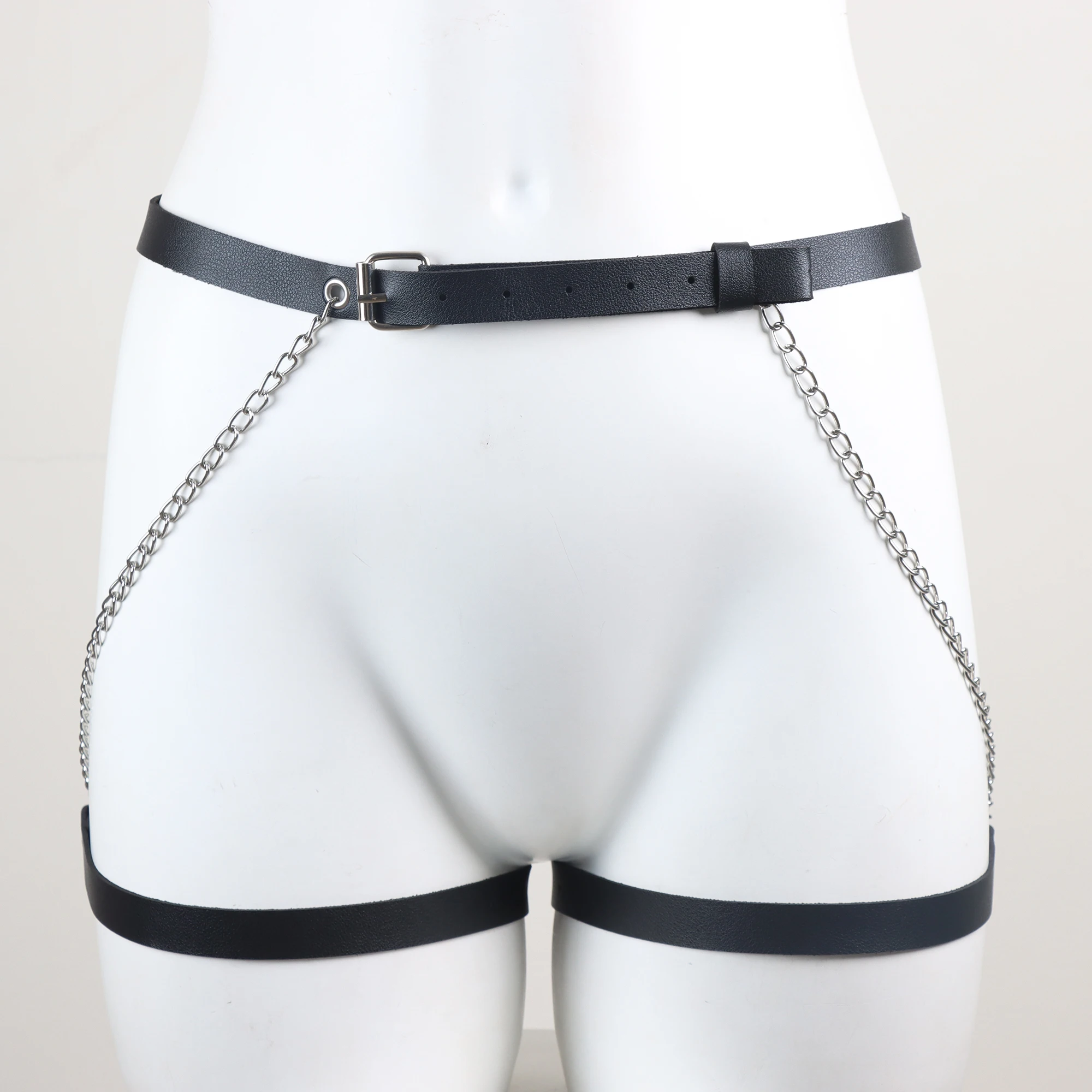 Women Sexy Belly Belt Chain Leg Harness Belt Bdsm Bondage Lingerie Thigh garter Belt Gothic Fetish Clothing Exotic Women Sexy Belly Belt Chain Leg Harness Belt Bdsm Bondage Lingerie Thigh garter Belt Gothic Fetish Clothing Exotic