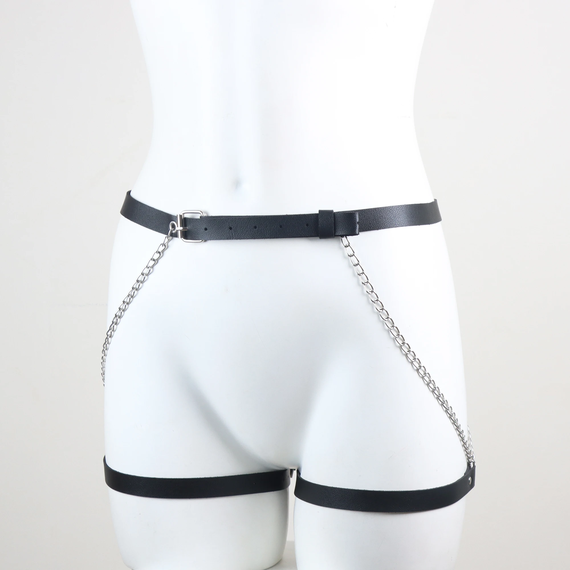 Women Sexy Belly Belt Chain Leg Harness Belt Bdsm Bondage Lingerie Thigh garter Belt Gothic Fetish Clothing Exotic Women Sexy Belly Belt Chain Leg Harness Belt Bdsm Bondage Lingerie Thigh garter Belt Gothic Fetish Clothing Exotic