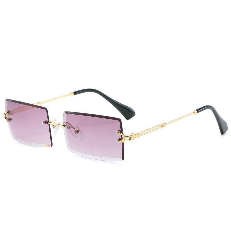 Women Square Rimless Sunglasses UV400 Protection Women Square Rimless Sunglasses UV400 Protection
