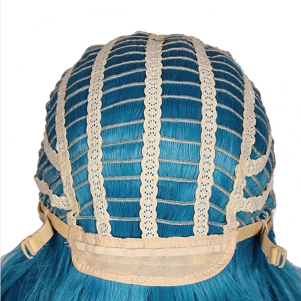 Women Synthetic Hair Long Curly Cosplay Wig Halloween Wigs for Party with 2 Ponytails