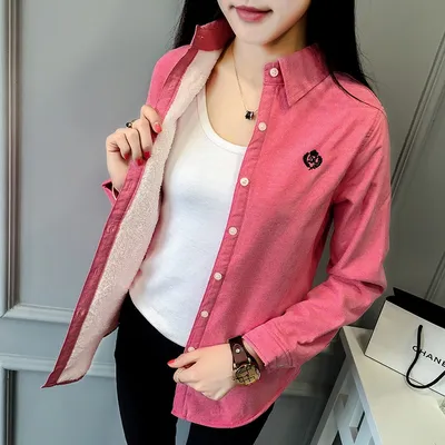 Women Thermal Tops Button Down Shirt Women Thermal Tops Button Down Shirt