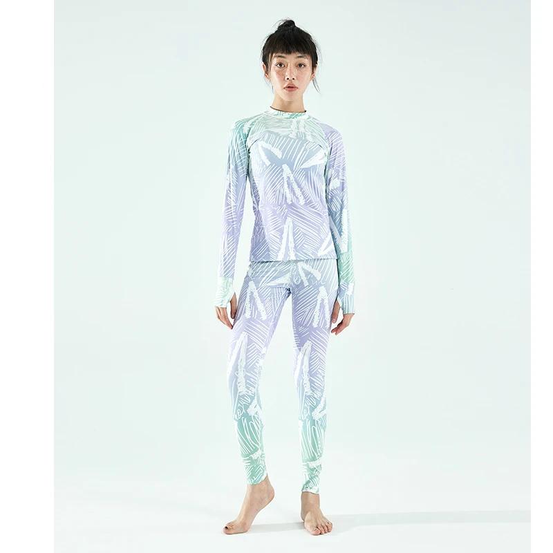 Women Ultra Soft Winter Quick Dry Base Layering Set Microfiber Fleece Thermal Underwear Long Johns Set Clothes Plus