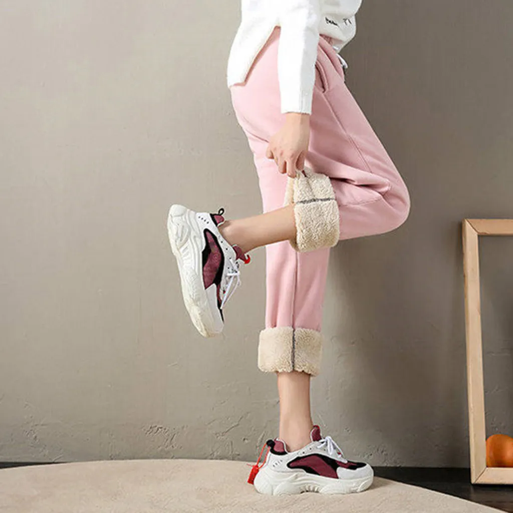 Women Winter Warm Leggings Thick Trousers Warm Fleece Plus Size Long Thicken Pants Fashion Casual Soild Color Leggings Women Winter Warm Leggings Thick Trousers Warm Fleece Plus Size Long Thicken Pants Fashion Casual Soild Color Leggings