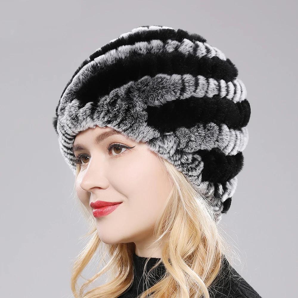 Women Winter Warm Real Rex Rabbit Fur Hat Snow Cap Winter Hats for Women Girls Real Fur Knit Skullies Beanies Natural Women Winter Warm Real Rex Rabbit Fur Hat Snow Cap Winter Hats for Women Girls Real Fur Knit Skullies Beanies Natural