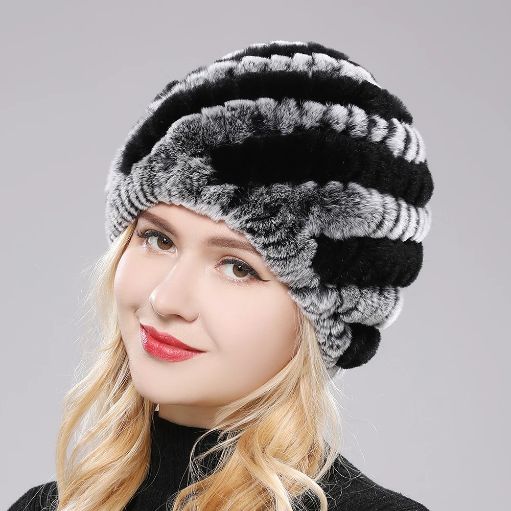 Women Winter Warm Real Rex Rabbit Fur Hat Snow Cap Winter Hats for Women Girls Real Fur Knit Skullies Beanies Natural Women Winter Warm Real Rex Rabbit Fur Hat Snow Cap Winter Hats for Women Girls Real Fur Knit Skullies Beanies Natural
