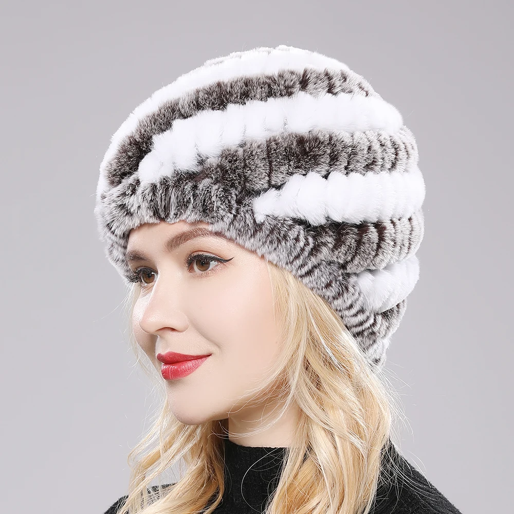 Women Winter Warm Real Rex Rabbit Fur Hat Snow Cap Winter Hats for Women Girls Real Fur Knit Skullies Beanies Natural Women Winter Warm Real Rex Rabbit Fur Hat Snow Cap Winter Hats for Women Girls Real Fur Knit Skullies Beanies Natural