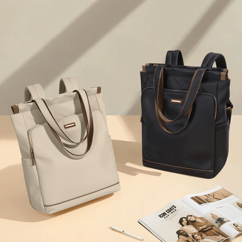 Women's Backpack Convertible Shoulder Bag Ladies Aesthetic Backpacks with Laptop Compartments Secret Pocket 15.6 inch